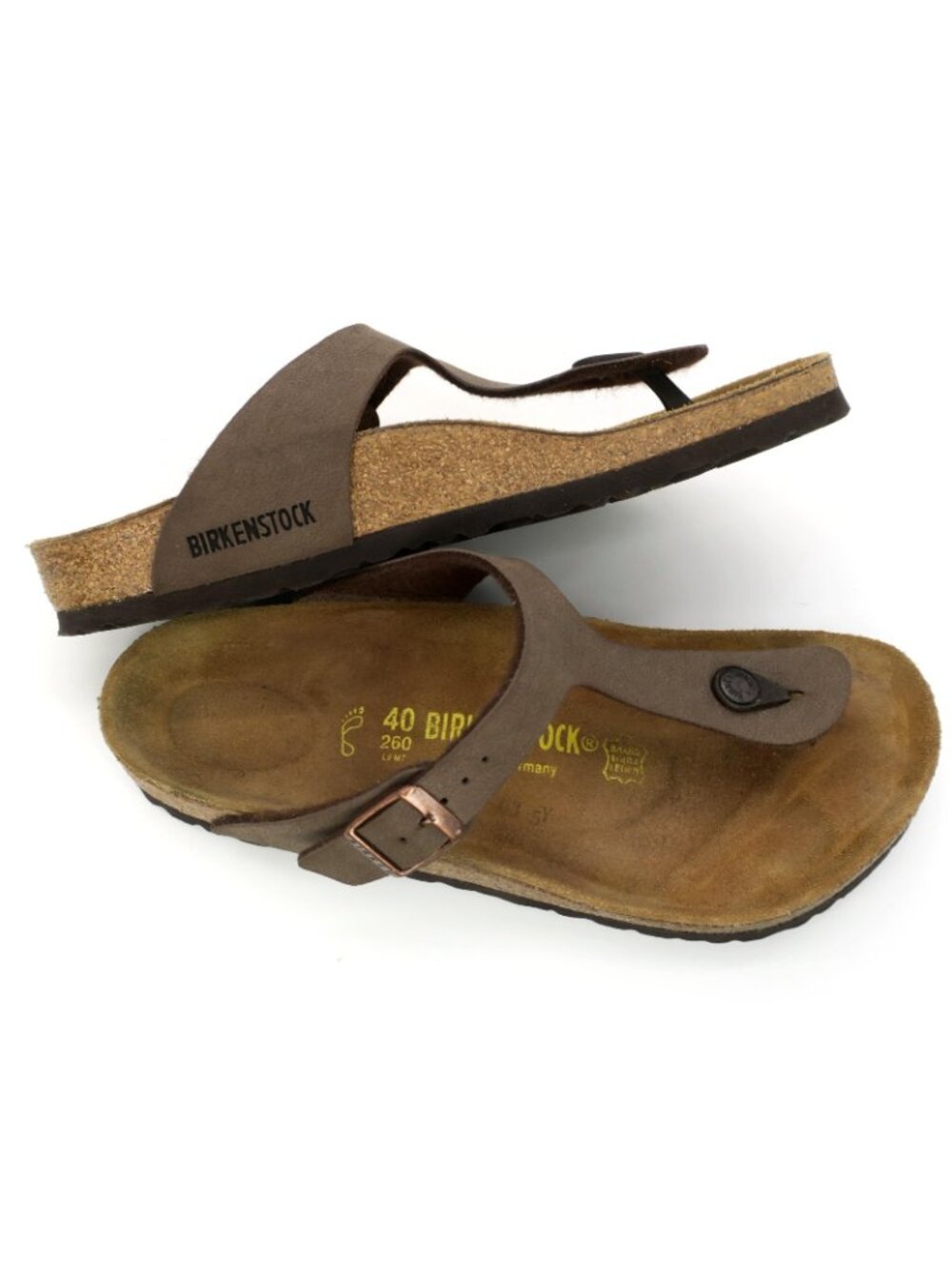 Birkenstock Gizeh Birko Flor Thong Sandals Mocha Brown Women's EUR 40 L9 M7 - Picture 4 of 7